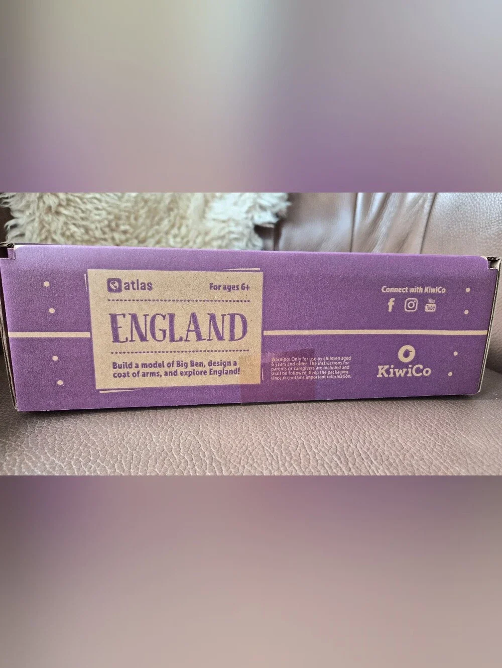 *NEW*KiwiCo - 'England' Atlas Crate For Ages 6+